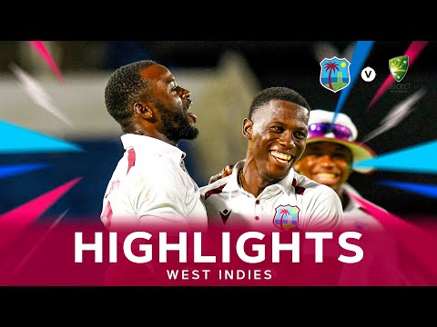 Amazing Catch Makes Headlines | Highlights | West Indies v Australia | 3rd Test Day 1