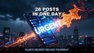 Elon Musk's 28 Posts on May 14th — He Did The Meme in Beijing