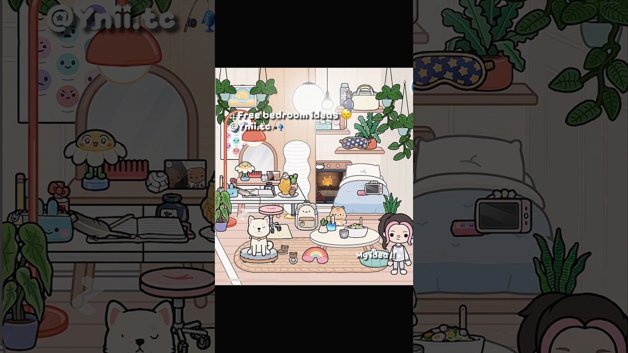 Free bedroom ideas 😴🎣||my idea||take=cre|| #tocaboca #tocalifeworld