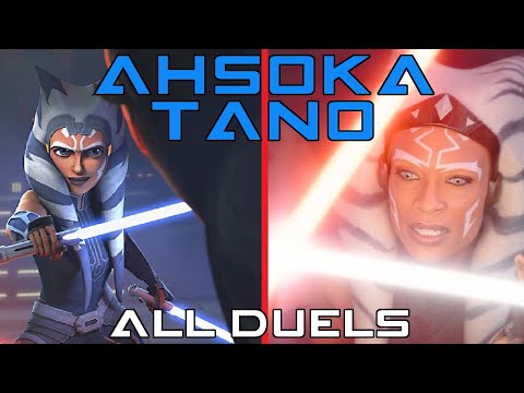 Ahsoka Tano: All Lightsaber Duels (TCW, FOD, TOTJ, REBELS, MANDO, AHSOKA)