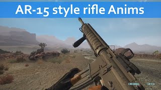 AR-15 style rifle Anims by different mod authors