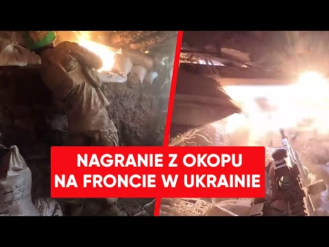 Polak pokazał piekło frontu w Ukrainie. Moment walki w okopach