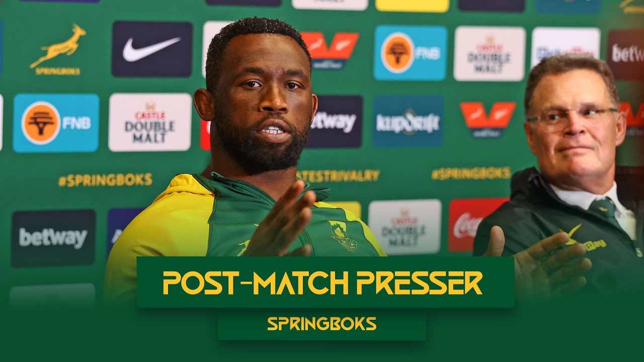Rassie Erasmus, Siya Kolisi and Pieter-Steph du Toit | Springbok Press Conference | 29 August 2026