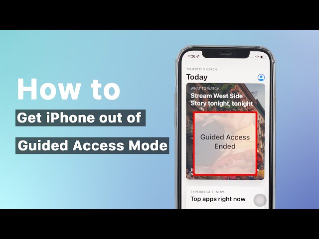 how to get out of Guided Access on iPhone/iPad