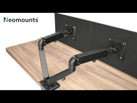 Neomounts DS70-700BL2 dual Monitor Tischhalterung video preview