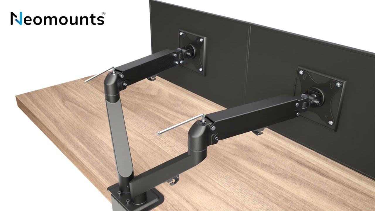Video Neomounts DS70-700BL2 resorte de gas