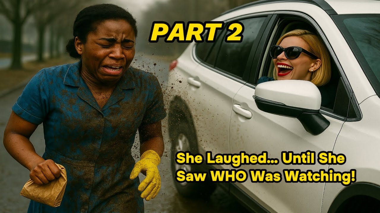 PART 2 | RICH LADY SPLASHES MUD ON CLEANER GIRL — UNAWARE WHO WAS WATCHING