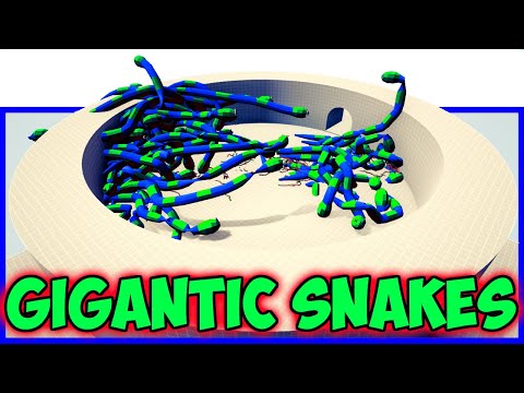 TABS - #2 Gigantic Ninja Snakes MOD! Super Orochimaru vs Every Faction in new simulation maps
