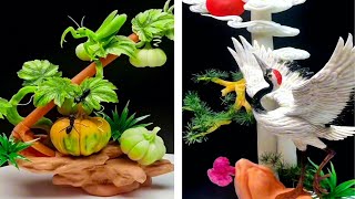 Kiệt Tác Điêu Khắc Từ Củ Quả ⏩ 3 | Nếu Không Tận Mắt Thấy Anh Ấy Làm Thì Bạn Sẽ Không Tin