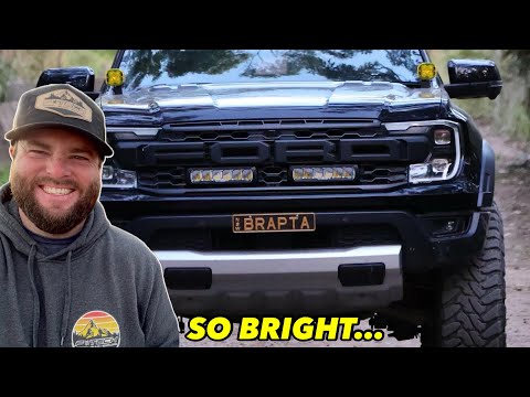 RAPTOR LIGHT BAR THAT ACTUALLY WORKS ! Lazer Lamps Ranger Raptor Grille integration kit.