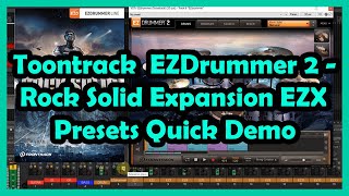 Video thumbnail for Toontrack  EZDrummer 2 Rock Solid Expansion EZX Presets Quick Demo || Music by thisisme PH