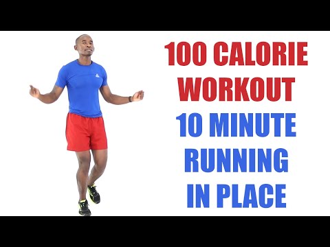 10 Minute Running in Place Workout at Home 🔥 100 Calorie Workout 🔥