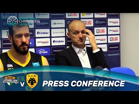 Stelmet Zielona Gora v AEK - Press Conference - Basketball Champions League