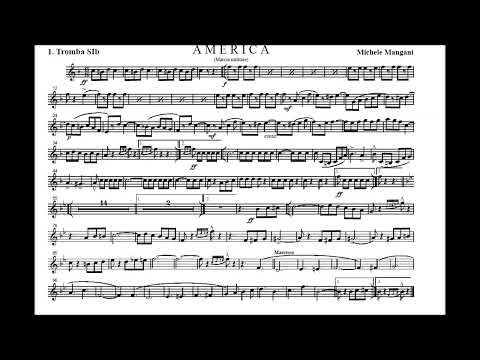 "AMERICA" - MARCIA MILITARE - M°M. MANGANI [1° TROMBA]