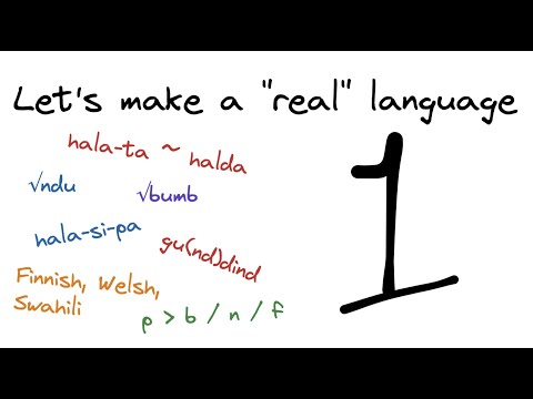 How to make a "real" language - Workshop 1