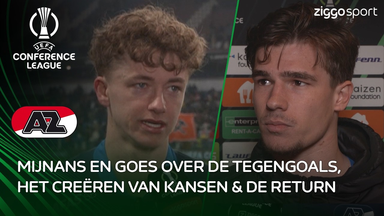 Goes: 'Ik had zeker het gevoel dat we nog konden scoren na de 1-0.' 🗣️ | Interview Mijnans en Goes
