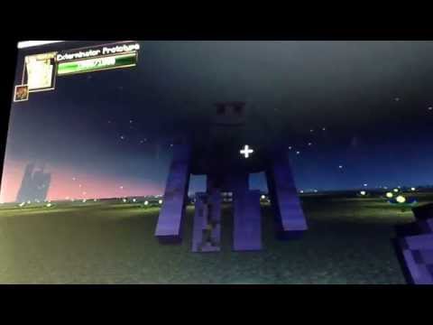 Minecraft mob battle monking vs. mutant iron golem!