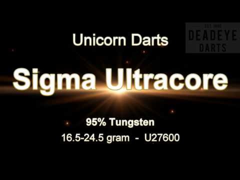 Unicorn Sigma Ultracore 95% Tungsten Darts - 16.5g-24.5g - U27600