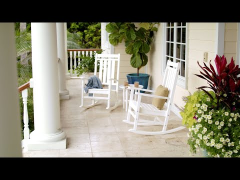 POLYWOOD Estate 3-Piece Rocking Chair Set - PWS471-1 Video