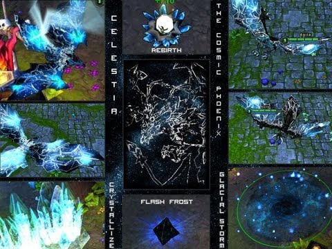 LoL- Celestia, the cosmic pheonix Anivia custom skin spotlight