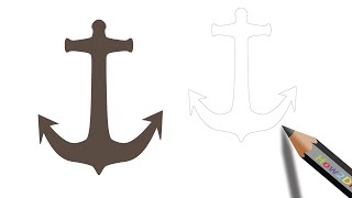 How to Draw an Anchor - Easy Drawing & Coloring