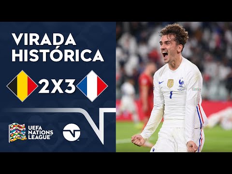Gols e lances de Bélgica x França