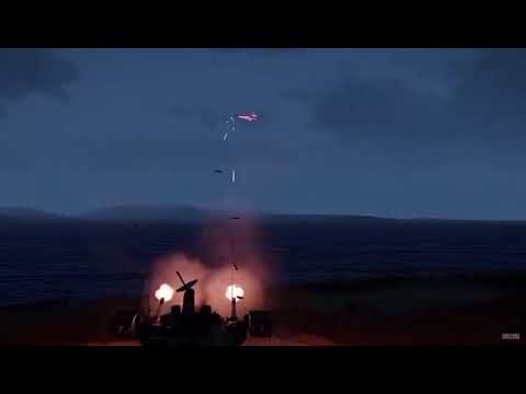 NBS Mantis C RAM   us army air assault Air Defense in Action   Shooting down F 22 Raptor Jets   5