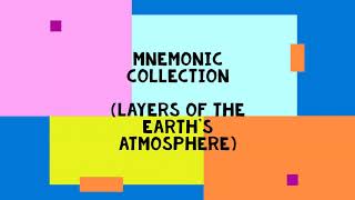 Layers of the Earth's atmosphere (Mnemonics)