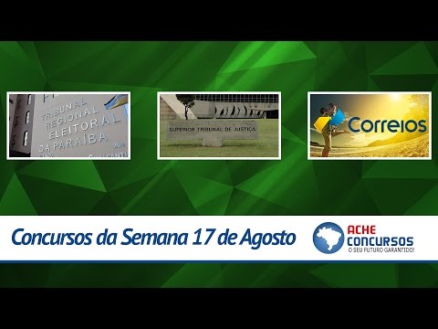 Concursos da Semana | 17/08/2015