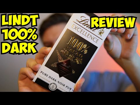 Lindt Excellence 100% Cacao Dark Chocolate Review (ZERO SUGAR)