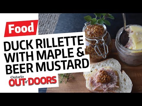 Duck rillette with maple and beer mustard