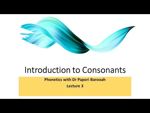 Introduction to Phonetics I Lecture 3 I Phonetics with Dr Papori Barooah
