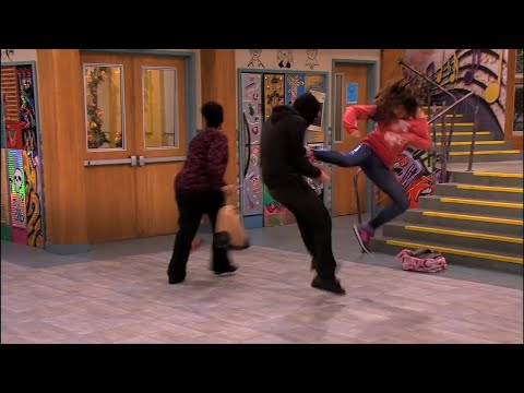 Trina Vega does her KARATE MOVES for 59 seconds on Victorious