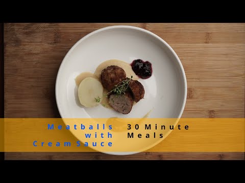 How to cook: Köttbullar med gräddsås, Swedish Meatballs with Cream Sauce