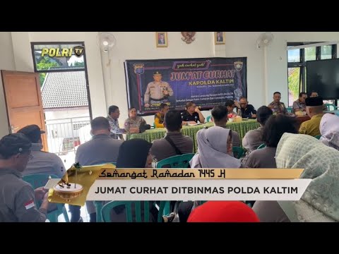 POLDA KALTIM JUMAT CURHAT BERSAMA JAGA KEAMANAN