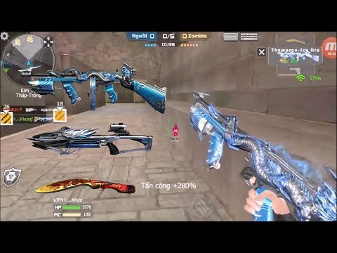 Crossfire : Thompson Dragon ICE VIP - Hero Mode X - (Zombie V4 )