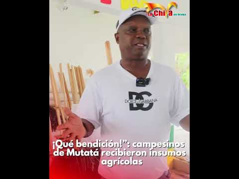 ¡Qué bendición!”: campesinos de Mutatá recibieron insumos agrícolas