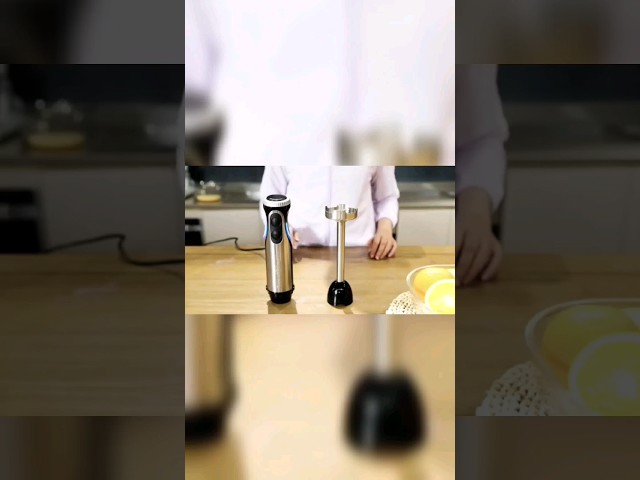 Vídeo relacionado con Bonsenkitchen Batidora de Mano, Acero Inoxidable de 1000 W, 2 Velocidades, Varilla Mezcladora para Alimentos para Bebés, Sopa, Batidos, Puré, Batidora de Mano de Salsa (Negro)