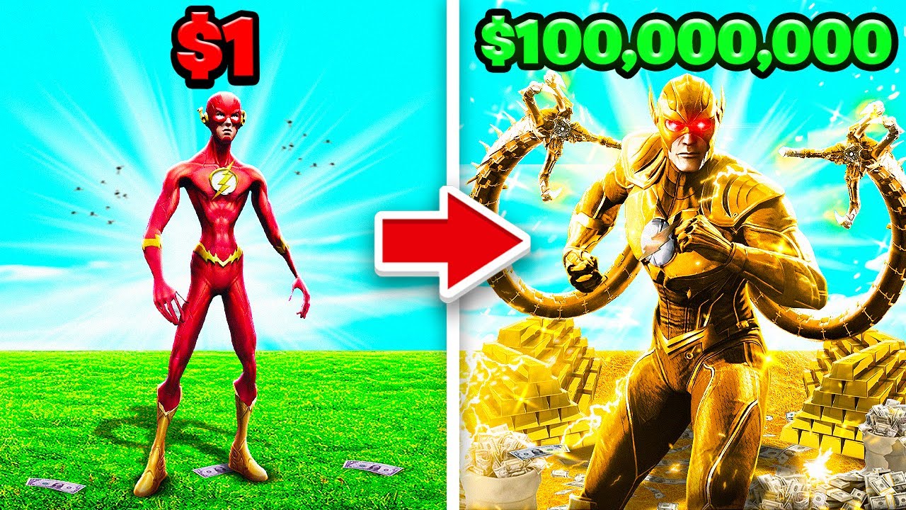 From $1 Flash To $100,000,000 FLASH In GTA 5!