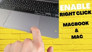 Enable Mouse Trackpad RIGHT Click on Mac - Macbook