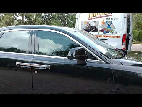 Rolls Royce Ghost Xpel XR Black Ceramic Window Film 15% sides, rear window & 70% windshield Tint Man