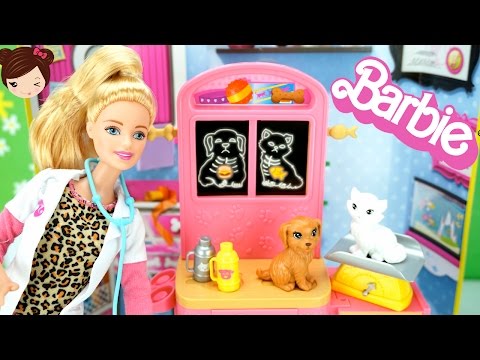 Barbie Quiero Ser Veterinaria - Muñeca Barbie Cuida y Cura Mascotas de Chelsea Video