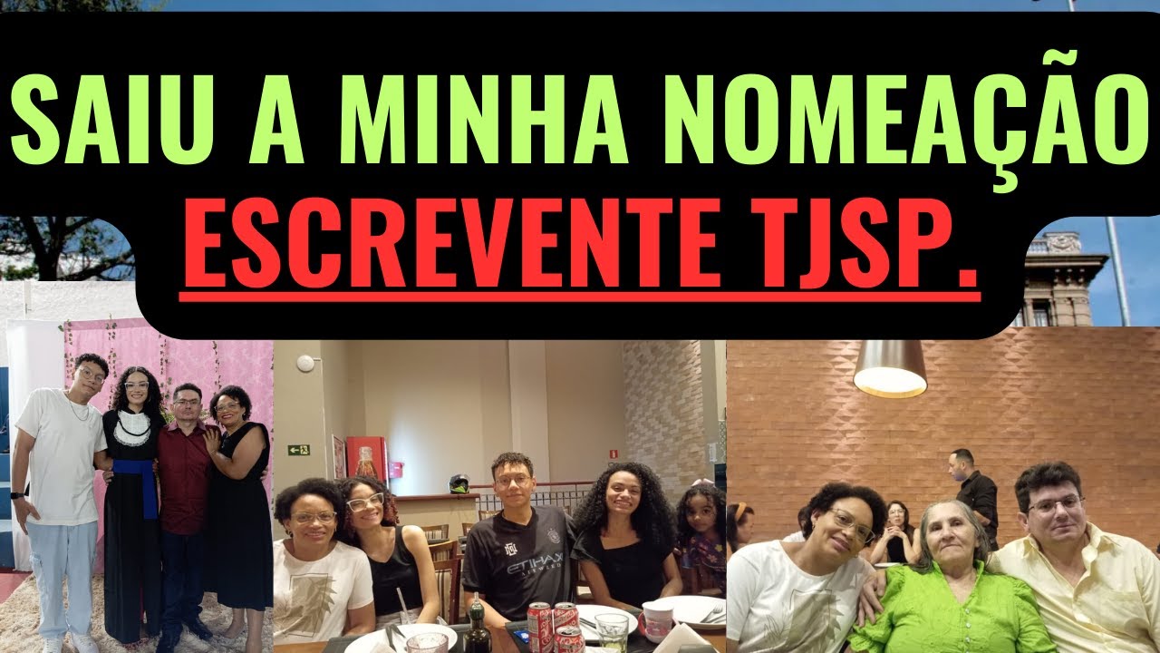 SAIU A MINHA NOMEAÇÃO PARA GUARULHOS. Concurso Escrevente TJSP grande São Paulo 2023.