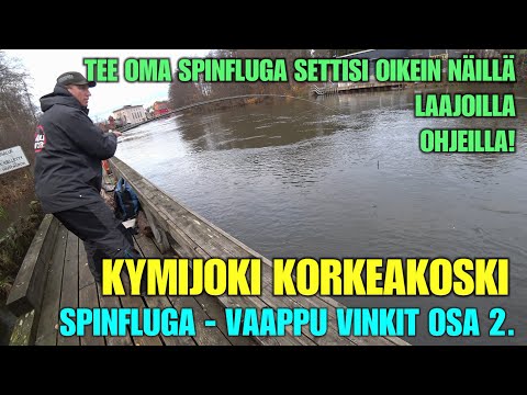 KYMIJOKI KALASTUS VAAPULLA - Spinfluga Vaapun Heittovinkit Osa 2. ( Spinfluga Setin Rakennus )