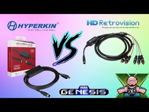 Comparing the Hyperkin HDTV Sega HDMI Cable to HD Retrovision Cables through an OSSC