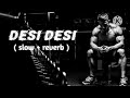 Desi Desi Song Ll Slow Reverb Lofi Ll Attitude Song Gav Ka Desi Chhora