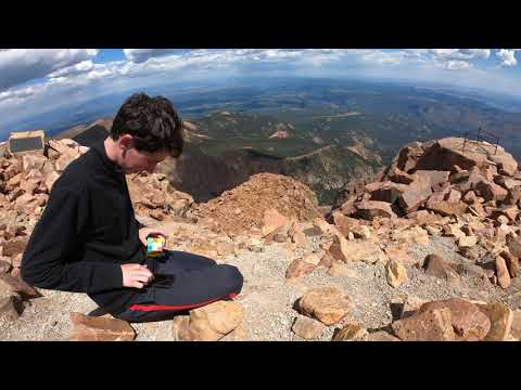 Rubik's Cube on Pikes Peak (14er)