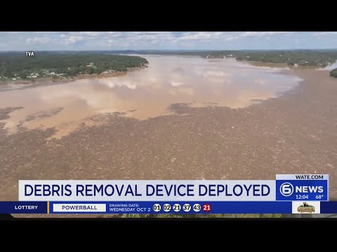 Debris removal device deployed on Douglas Lake