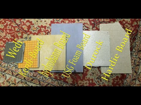 Choosing a backerboards for your shower Cement board versus Foam boards