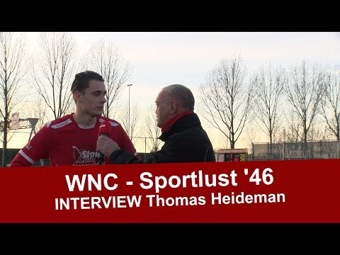 Interview Thomas Heideman na de wedstrijd WNC - Sportlust '46